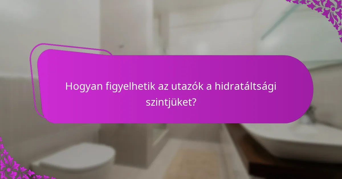 Mely italok a legjobbak a hidratáltság fenntartásához utazás közben?