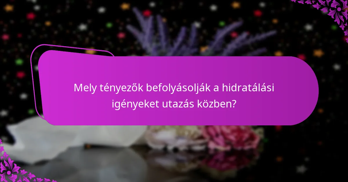 Mik a kiszáradás jelei utazás közben?