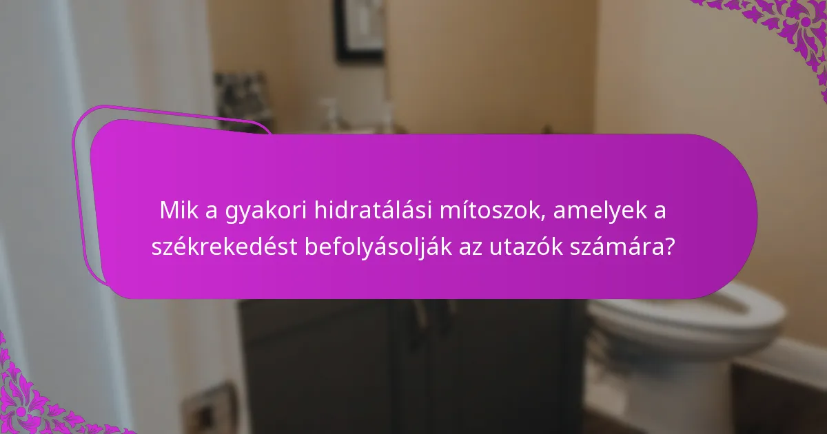 Mik a hatékony hidratálási stratégiák az utazók számára?