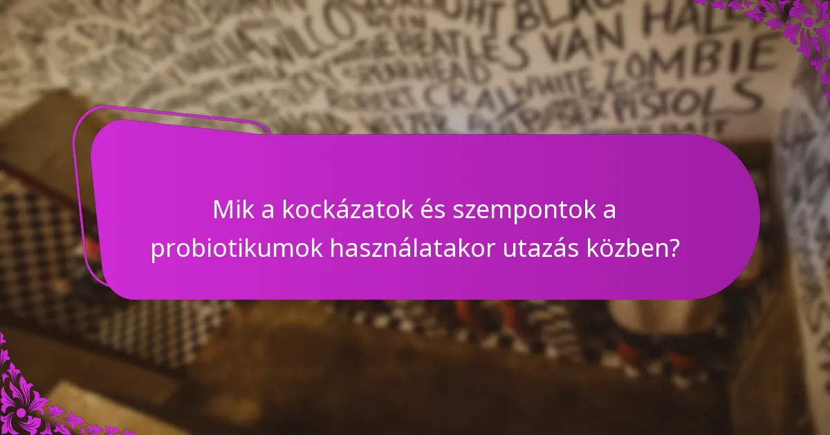 Milyen étrendi és életmódbeli tippek egészítik ki a probiotikumok használatát utazás közben?